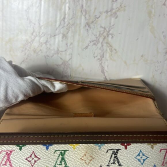 VINTAGE MULTICOLOR MONOGRAM TAKASHI MURAKAMI INTERNATIONAL WALLET - Picture 13 of 14